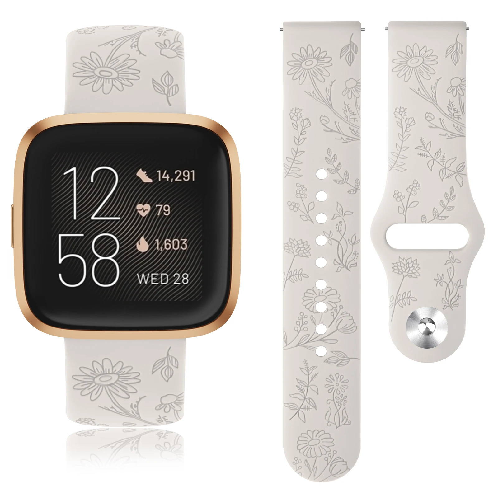 Cinturino di ricambio compatibile con Fitbit Versa 4 e Sense 2, unisex, in pelle nera, per sport e fitness, compatibile con cinturini Fitbit Versa 3 e Sense per donne e uomini (Versa3/Sense