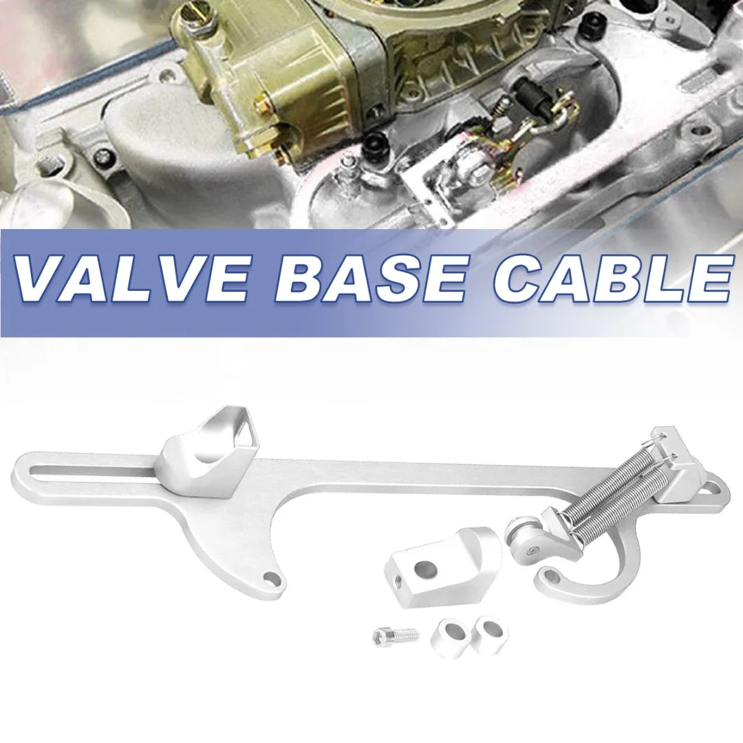 

New 1pc Durable Throttle Cable Bracket 4150 4160 Series Chrome Aluminum Throttles Carburetor Brackets