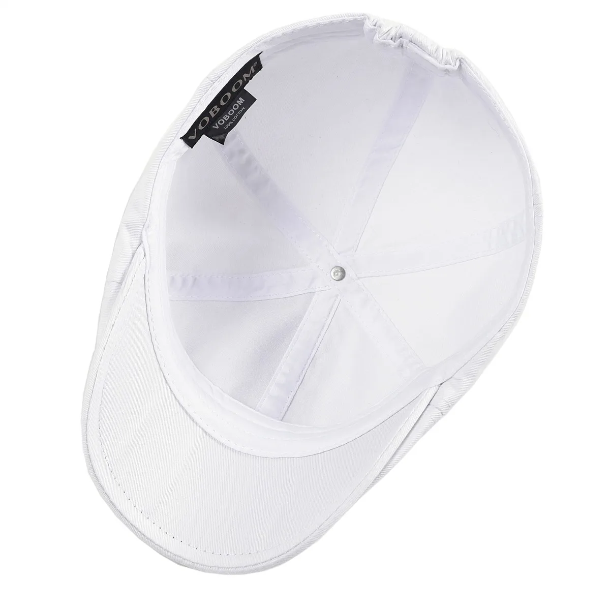 VOBOOM Flat Hat For Men Classic Newsboy Cap Golf Caps Twill Cotton Classic Ivy Hats Cabbies Headpiece Casual Beret White casual hat beret hat newsboy cap newsboy hat