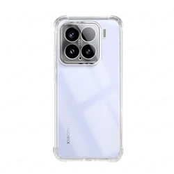Clear Soft TPU Shockproof Back Case with Airbag Buffer - Full Protection Cover for Xiaomi 15 Ultra (Transparent)