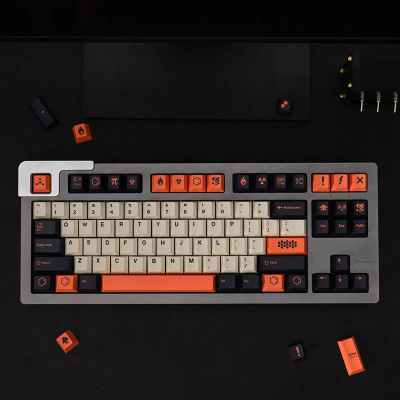 Grande conjunto gmk carbono keycaps cereja perfil keycap pbt tintura