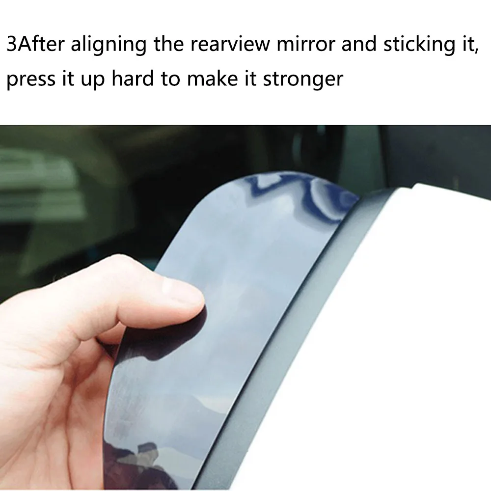 Universal Car Rear View Mirror Sticker Rain Eyebrow Weatherstrip Auto Mirror Car Rear View Accessories 2pcs