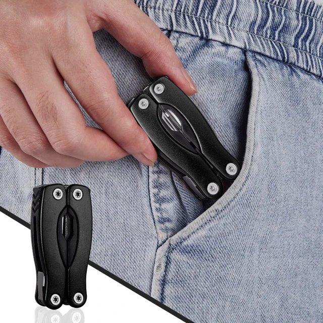 Pinze multiutensile per esterni Coltello pieghevole da campeggio Pinze per coltelli portatili pieghevoli multifunzione Edc portatili in acciaio inossidabile 6