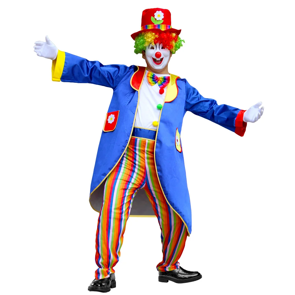 Adult Magician Clown Halloween Outfit
