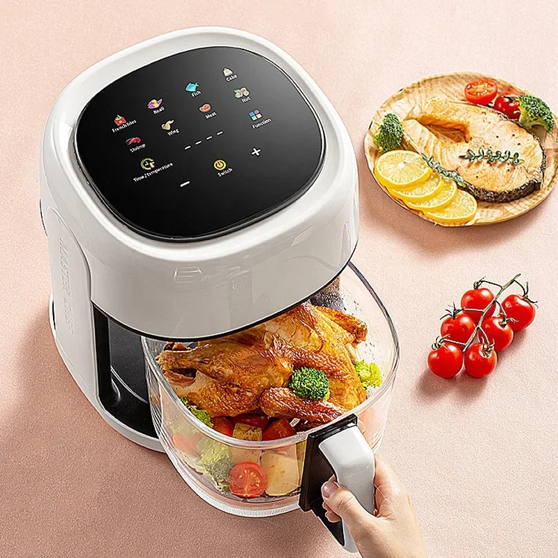 4.5L New Design Electric Hot Multi Oil Free Visible Mini Air Fryer For Home Use 2