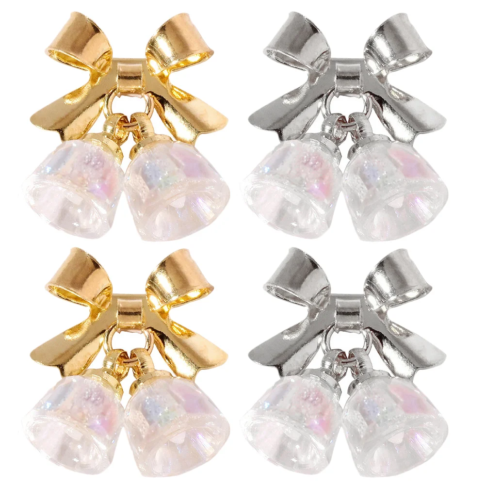 

Christmas Nail Art Accessories Decoration Gemstones for Nails 3D Bow Bell Charms