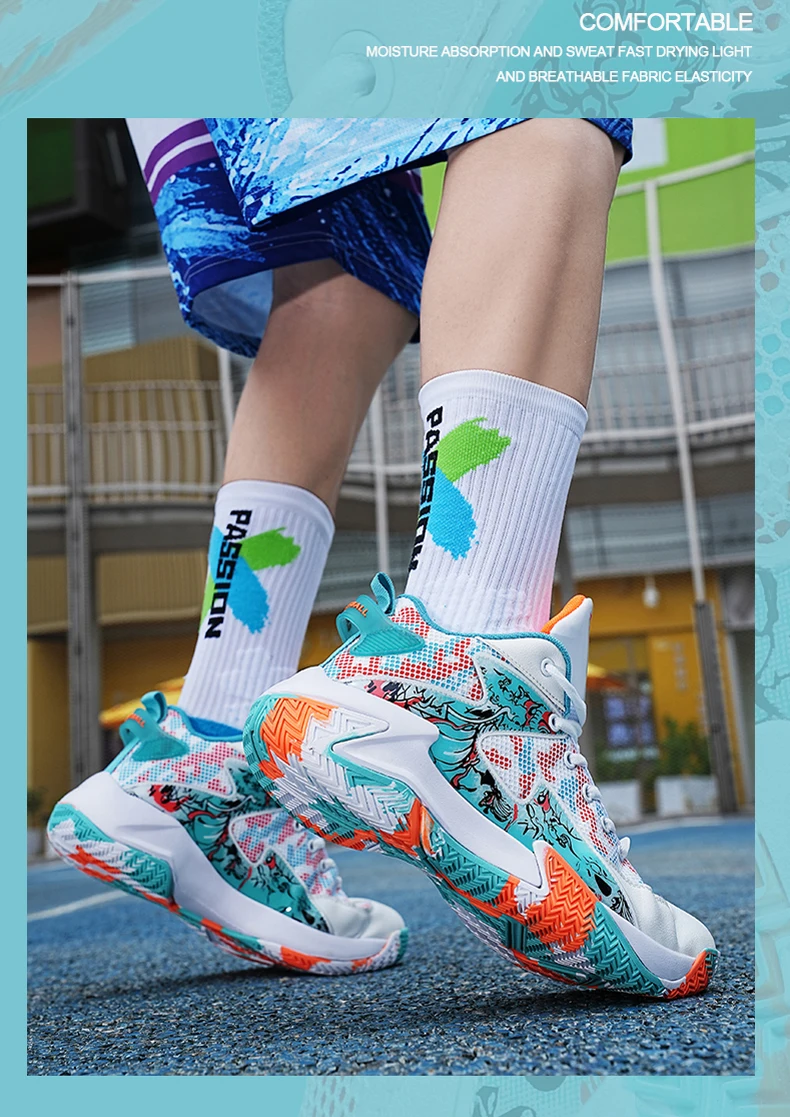 Heren basketbalschoenen ademend voor sport en training_voghion.com