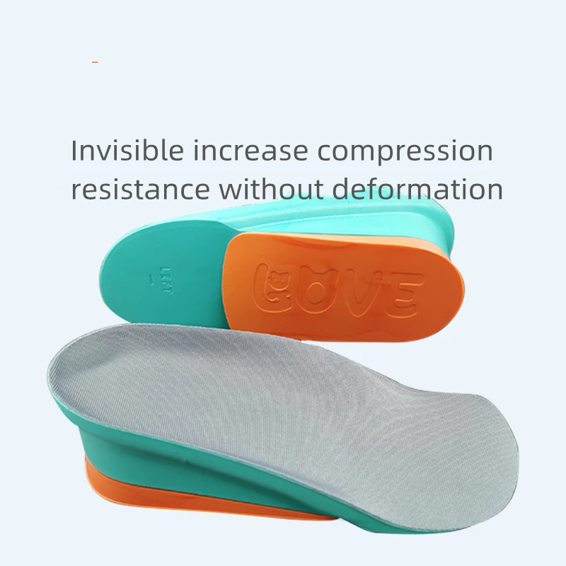 Invisible Height Increased EVA Memory Foam Insoles for Women Shoes Inner Sole Shoe Insert Lift Half Heel Comfort Heightening