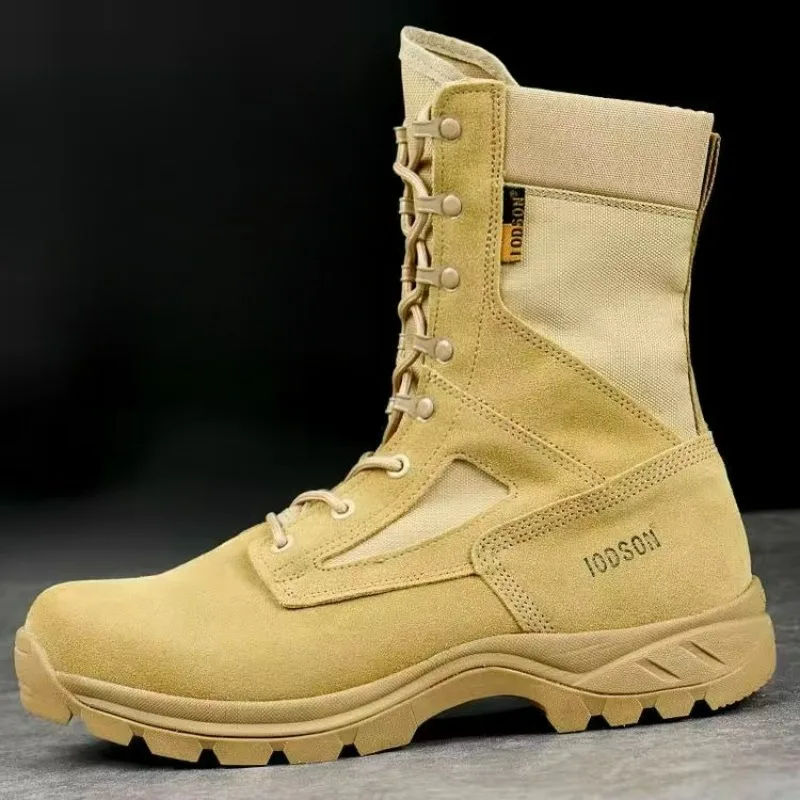 

Popular Casual Boots for Mens Khaki Army Boots Men Good Quality Combat Shoes Man Brand Fashion Army Military Boots