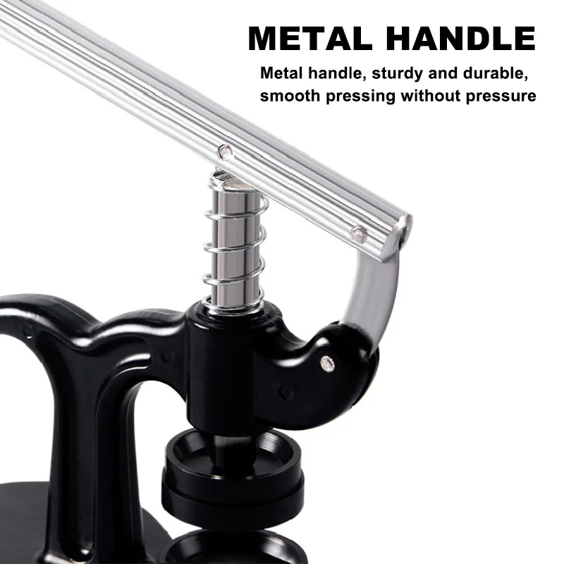 Watch Back Press Tool with 12 Plastic Dies - Precision Hand Tools for Crystal and Case Repair