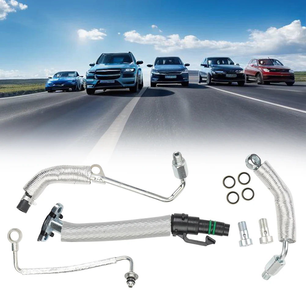 55568031 Turbo Oil Return Drain Line and Oil Feed Pipe Kit 55592600 25198546 55567067 55587854 for Chevy Sonic for Buick Encore
