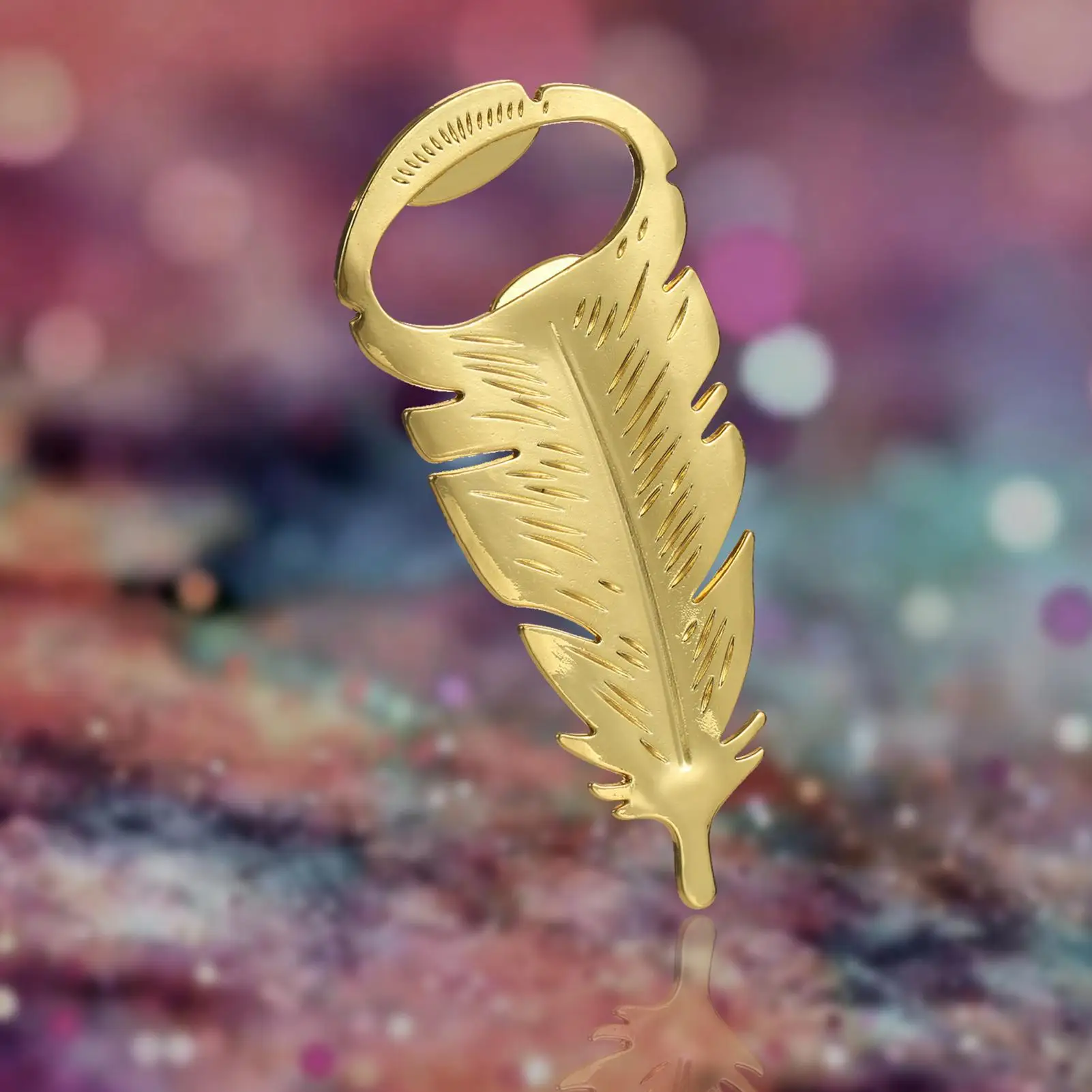 1pc 병따개 GoldFeather 맥주 캡 리무버 다기능 병따개 결혼식 주방 캠핑을위한 휴대용 금속 가제트