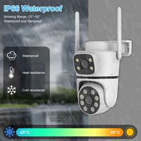 Smar 4MP PTZ Wi-Fi IP-камера с двумя объективами для улицы 5-кратный зум Ai Автоматическое отслеживание Беспроводное наблюдение Камеры видеонаблюдения ICam365 — изображение 4