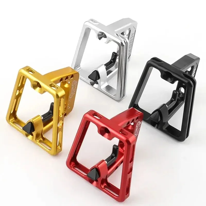 Aluminum 3-hole Front Bracket Shell with 7 Screws Suitable for Brompton Folding Bicycle Handle Basket Support Bracket Practical