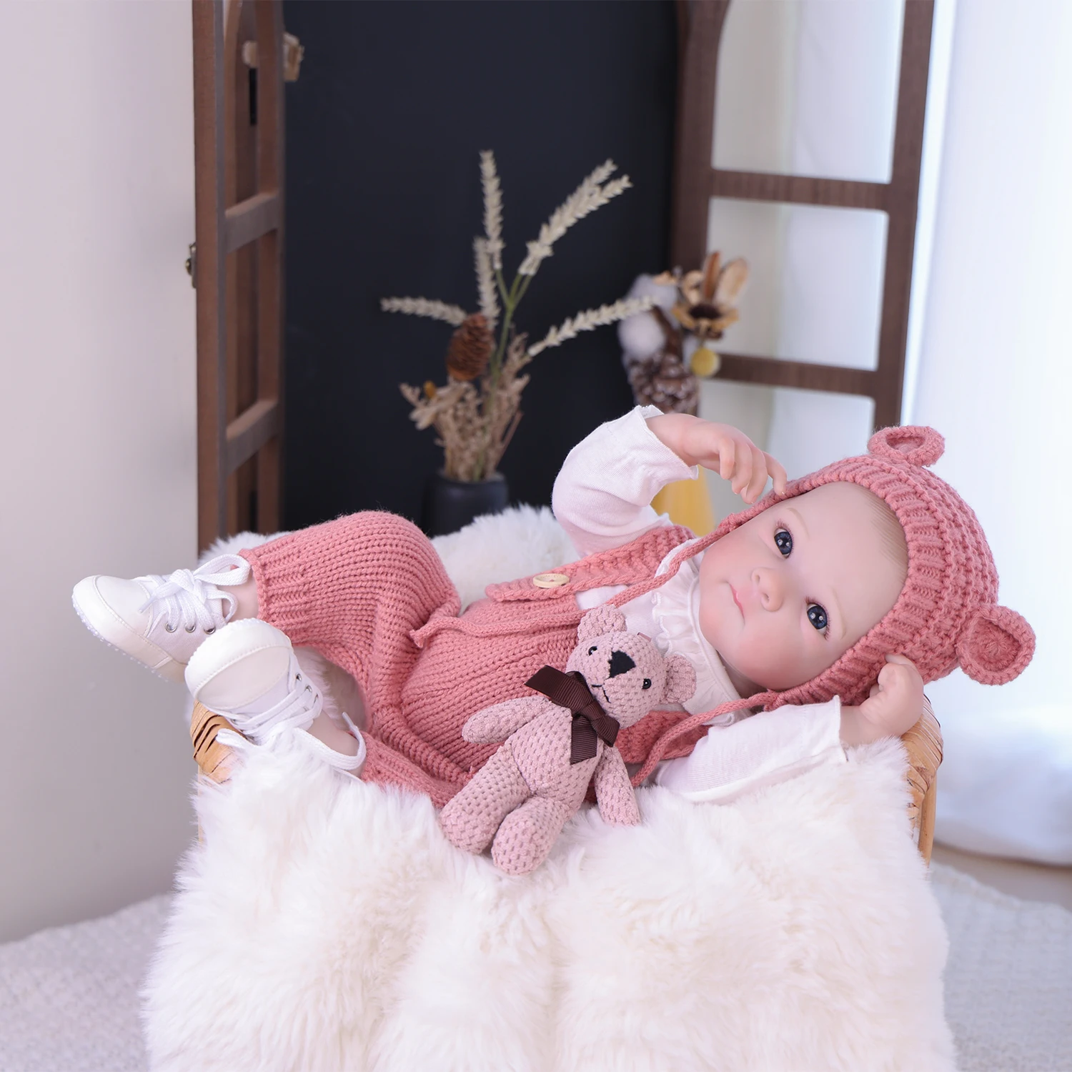 20 Inch Bebe Reborn Doll with Clothes Baby Doll Can Be Washed Soft Appease Education Newborn Baby Doll Christmas Gift - 5