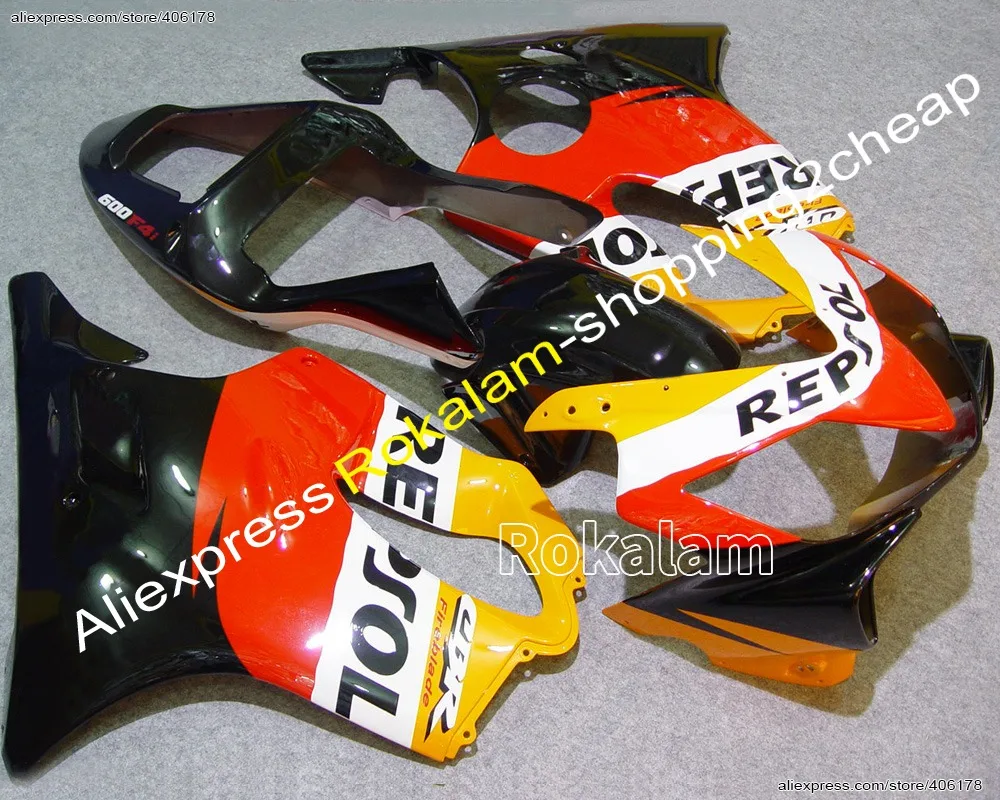 

Обтекатель для Honda CBR600 F4i CBR 600F4i 2001-2003 CBR 600 F4i 01-03 черный красный белый желтый (литьё под давлением)