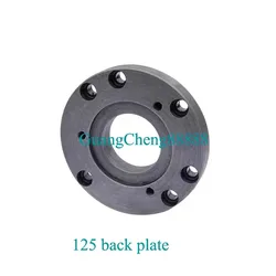 1PC 125mm 100mm back plate, small lathe accessories instrument lathe accessories, chuck cover, connecting plate High Quality