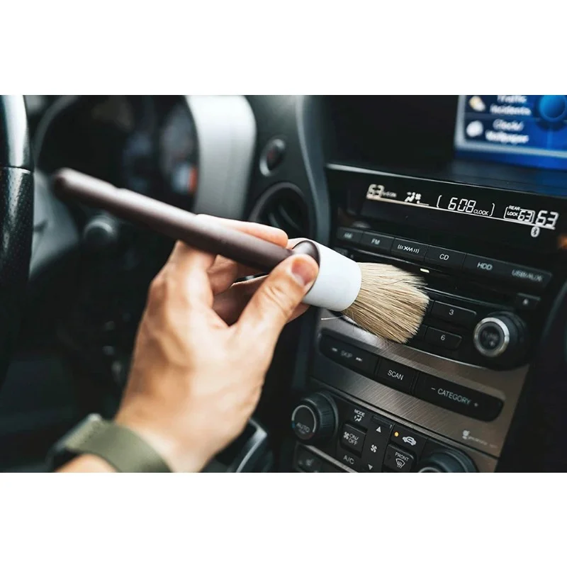 Car Detailing Brush Set 5 hair car detail brushes for cleaning signs wheels interior car parts
