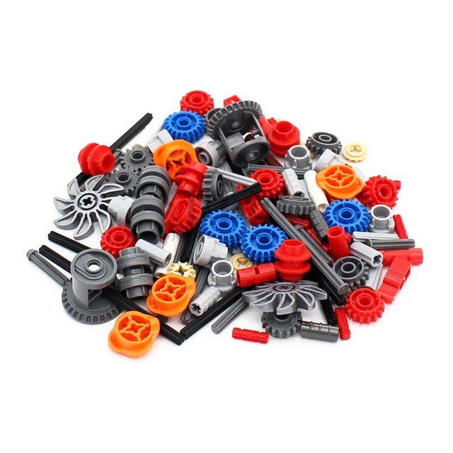 181pcs MOC Technology Set Technical Parts Pin Beam Axle Connector Panel Gear Building Block Bricks High-Tech Car Motorcycle Toys - Image 3