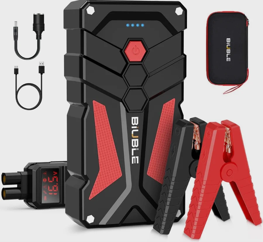 BIUBLE 26800mAh Jump Starter Power Bank 3000A 12V Portable Car Battery Starter Emergency AUTO Booster Starting Device Jump Start