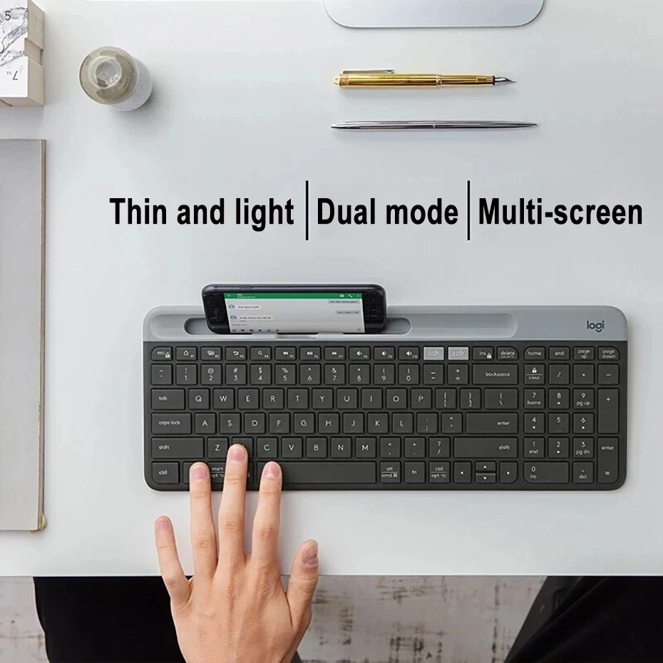 Tastiera wireless dual-mode ultra sottile dal design elegante - Tastiere -  Mouse e Tastiere - Computer