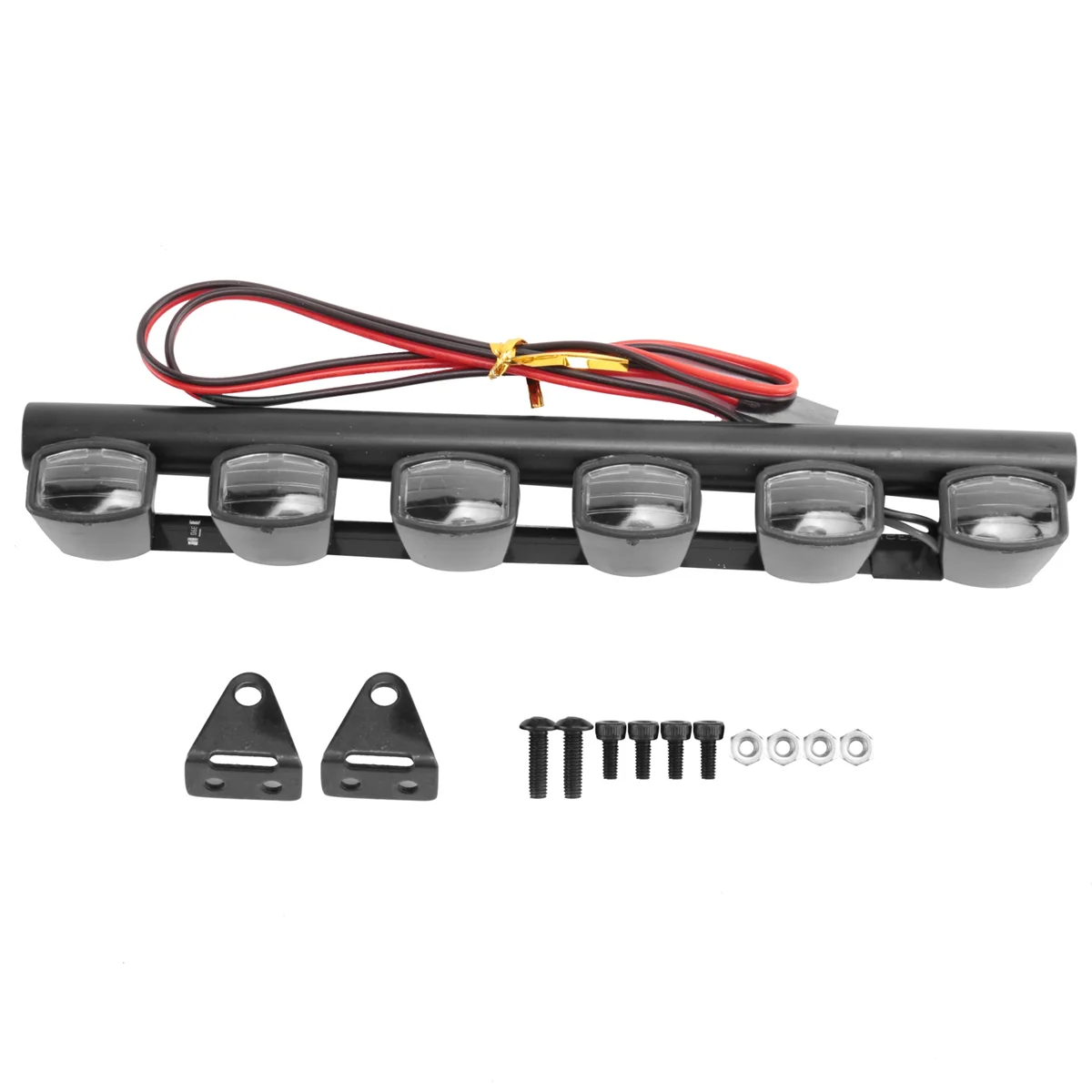 

RC Car Light Bar Kit 6 LEDs Body Shell Roof Lights for 1/10 RC Crawler Car Truck Accessories