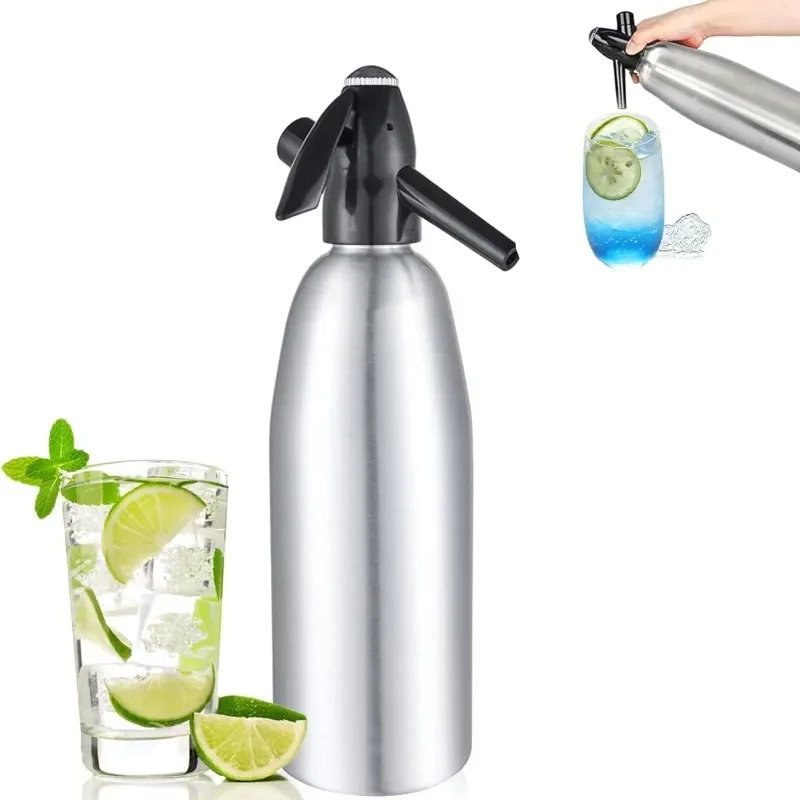 1 Pc Soda Siphon Make Sparkling Water for Mojitos, Gin Fizz Cocktails and Wine Spritzers Bar Accessories Home Bars Tools Barware