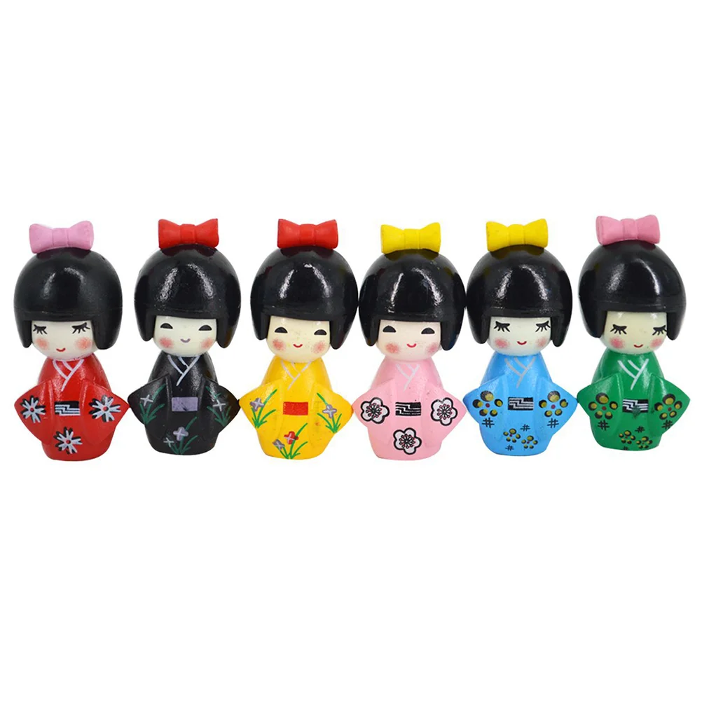 

Миниатюрные куклы-кимоно, японская мини-кукла гейши, фигурка, традиционная азиатская кукла-киси, статуэтка, Восточная кукла, фигурка