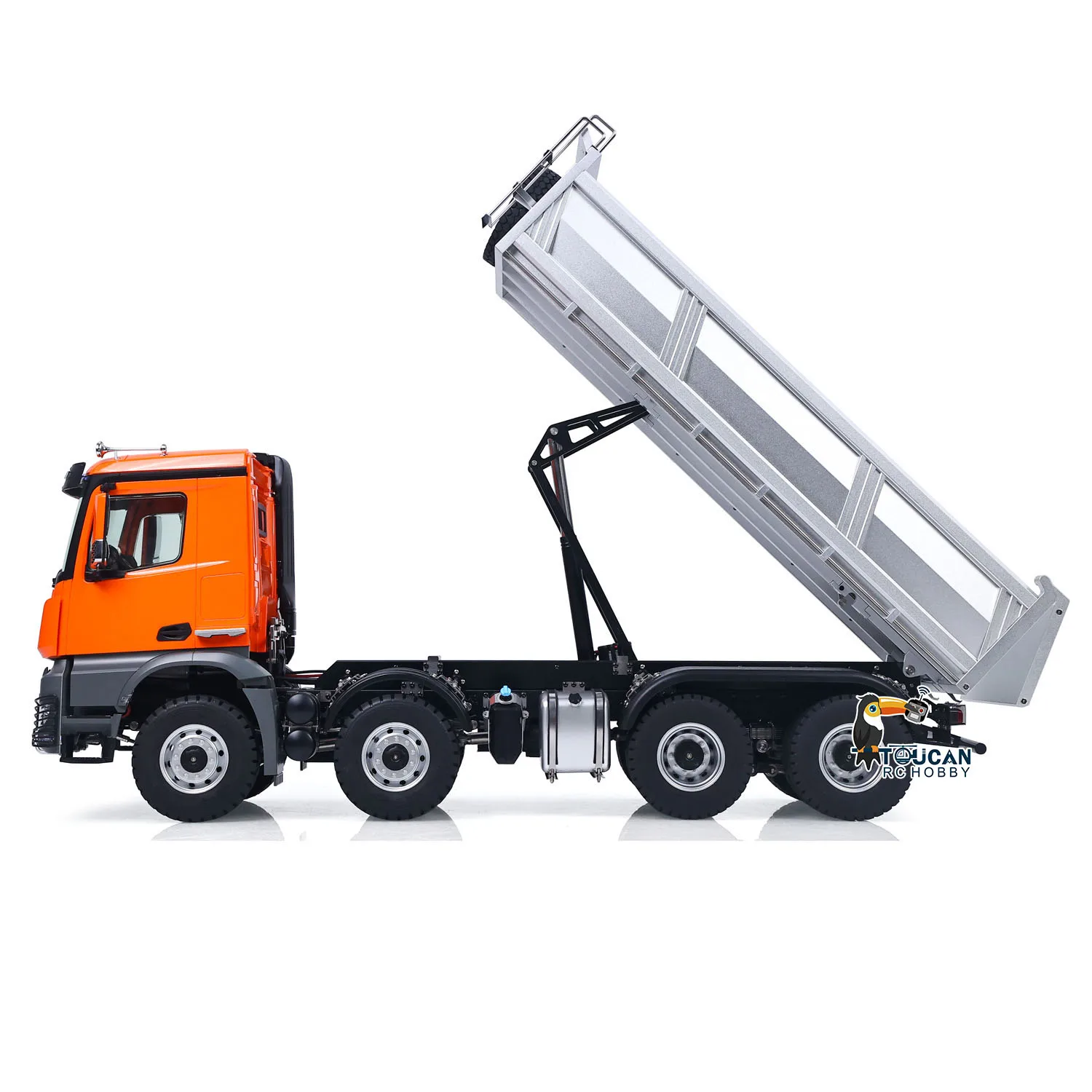 8*8 카볼라이트 5703 1/14 RC 덤프트럭 RTR 무선 조종 자동차 덤퍼 티퍼카 라이트 사운드 모델 장난감 (성인용)