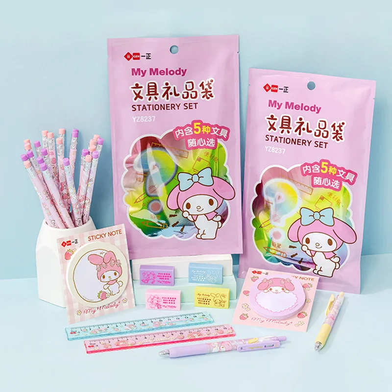 12-conjunto-sanrio-mymelody-estudantes-papelaria-conjunto-saco-de-presente-rolo-bola-caneta-lapis-nota-pegajosa-regua-de-borracha-material-escolar-atacado