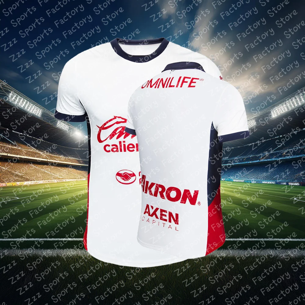 Liga MX 24/25 Chivas de Guadalajara Home/Away Training Jersey Summer T Shirt Football Sportswear Soccer Oversized Tops 2