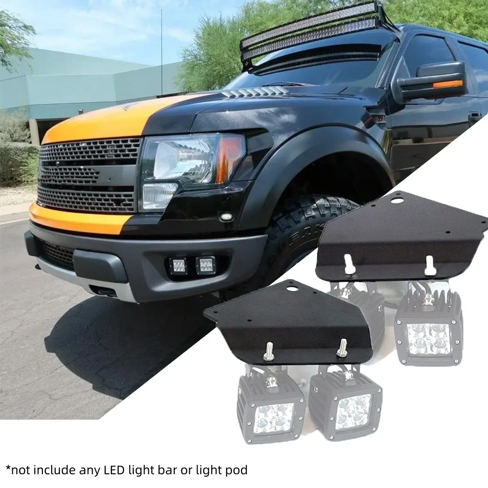 Ford F150 LED Fog Light Mount Brackets & Wiring Kit – Fits 2006-2014  Models, Plug & Play Fog & Driving Lights For Ford Mustang