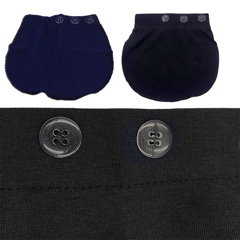 D55E Adjustable Elastic Pants Belt Extension Buckle Button Lengthening Extended for Pregnancy Pregnant Women Supplies