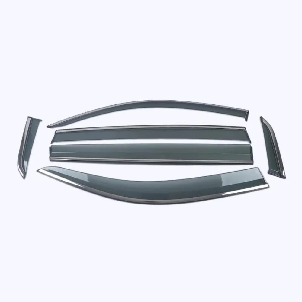 Car Stick Lamp Plastic Window Glass Wind Visor Rain/Sun Guard Vent Frame for Volkswagen VW Tiguan L MK2