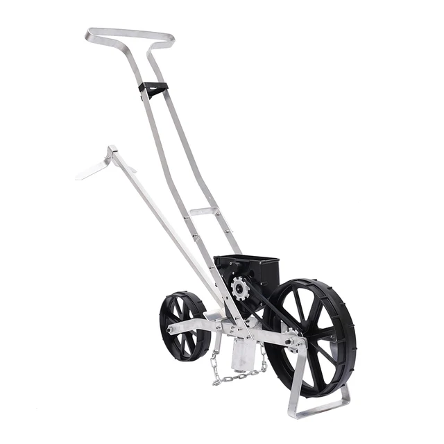 Kézi Precíziós Vetőmag 1-Soros Zöldség Ültetvény Alumínium Szerszám Kerti Mezőgazdasági Terület Mager Nyomás Előre Kezelés - Image 6