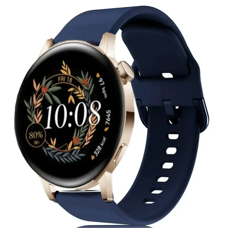 20mm Silicone Watch Strap - Universal Fit, Sporty Design