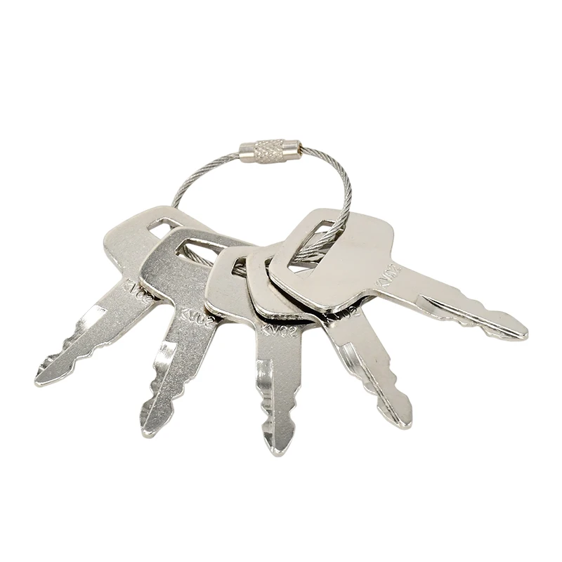 719-10306002 Ignition Keys 5Pcs compatible with Kato Excavator & Heavy Equipment