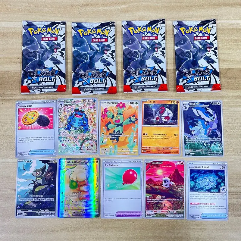 360 Pok&eacute;mon Black Dragon White Dragon Card Pok&eacute;mon Booster Sword Shield Series Pet Elf Flash Card