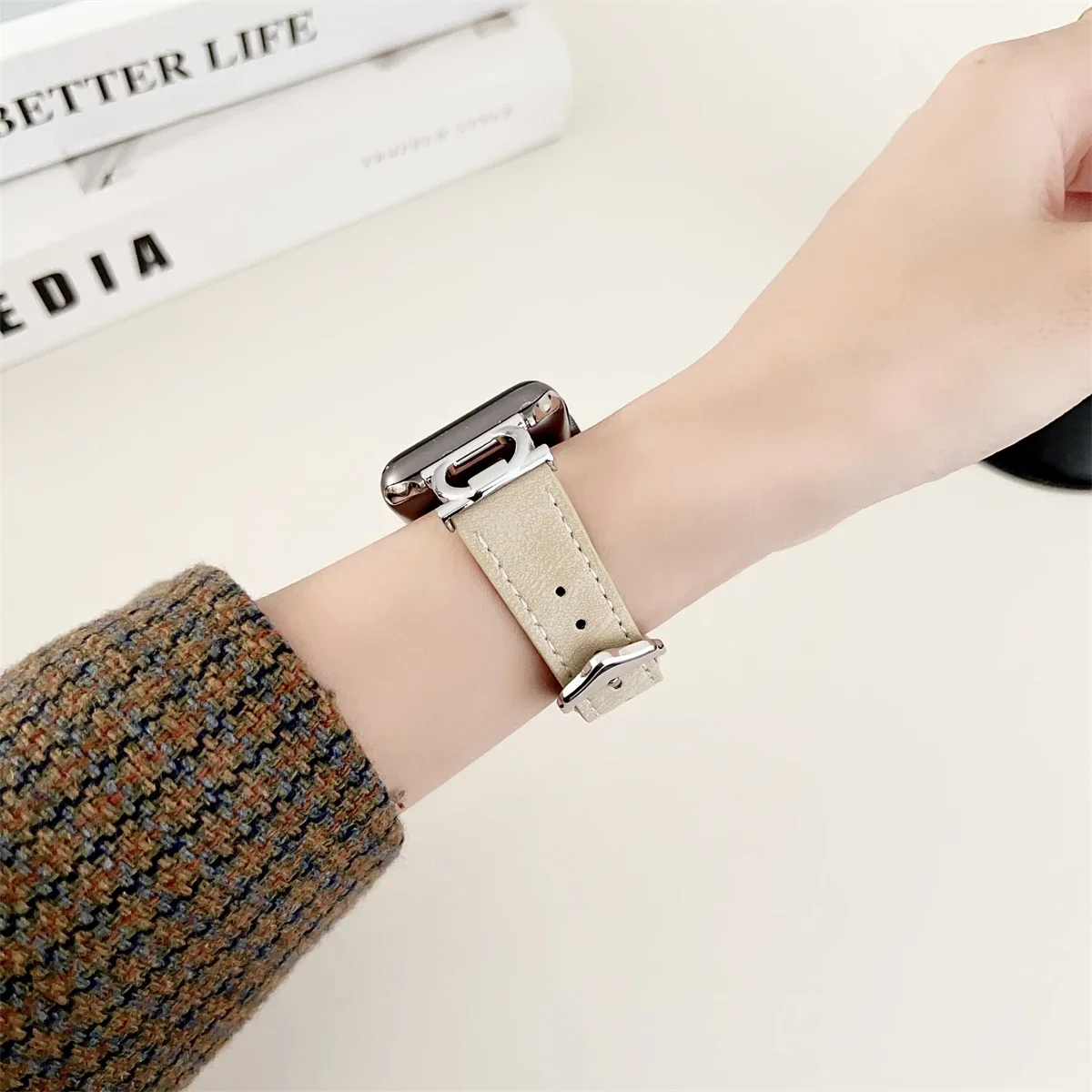 Smartwatch Band For Apple Watch Leather Fashion Replacement Strap_voghion.com