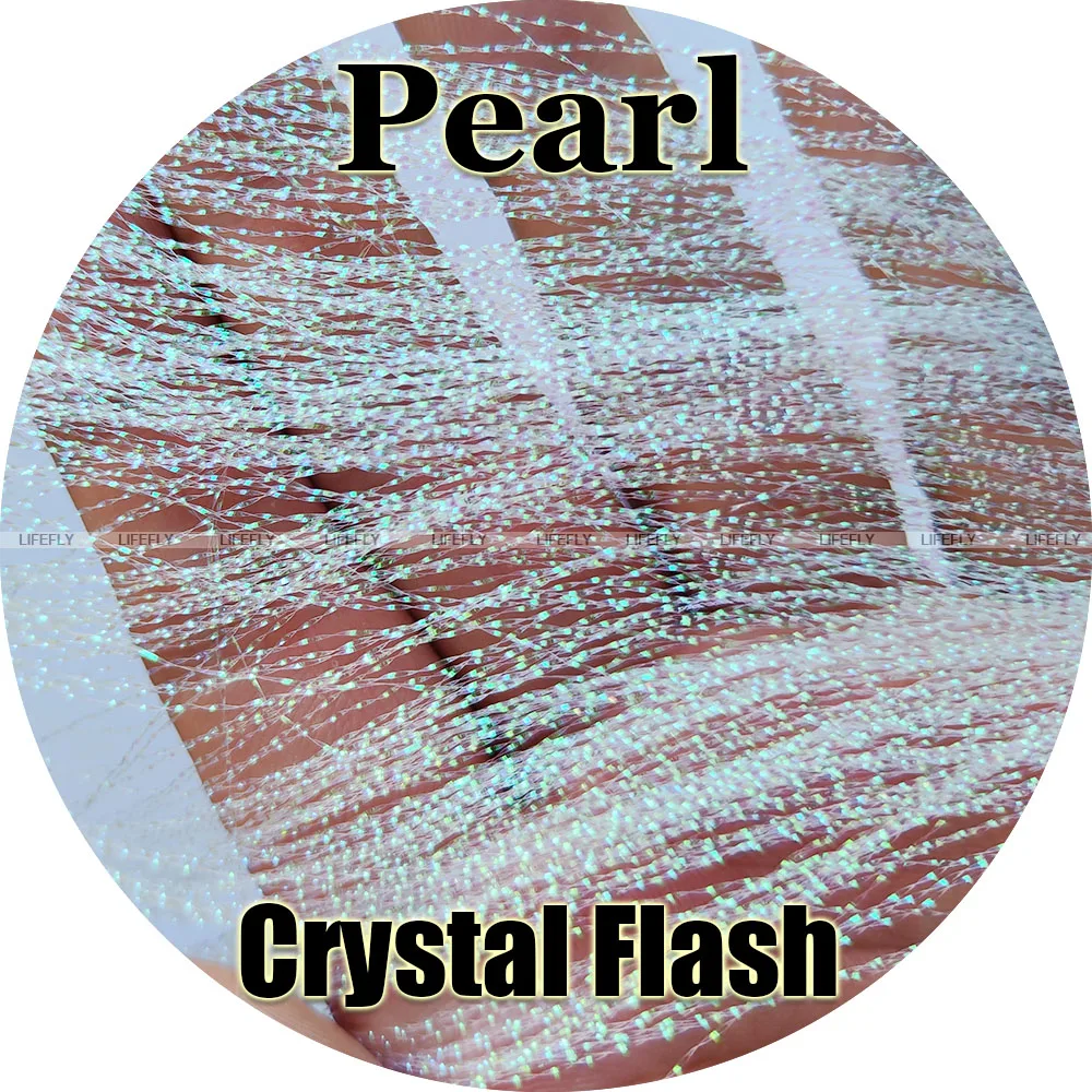 Pearl Color, 50 Packs Crystal Flash, Krystal Flash, Fly Tying, Jig, Lure  Making, Fishing