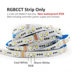 Smart LED Strip Controller - 5-in-1 RGBCCT with App & Voice Control Compatibility (12V RGBCCT Strip)