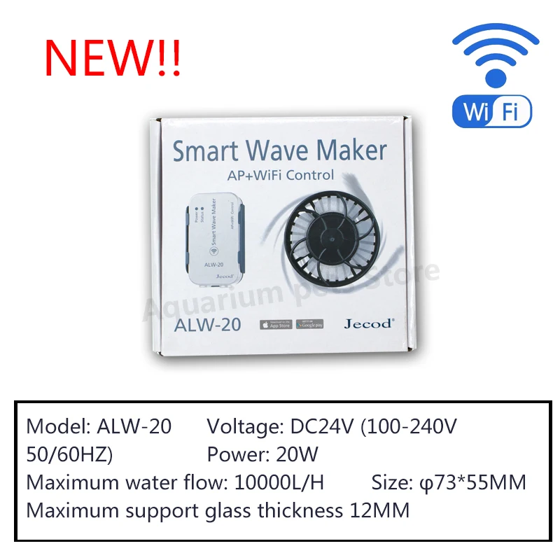 Jebao ALW Series Wave Pump Aquarium Water Pump Filter ALW MLW AOW 7.5W 10W 20W 30W Fish Tank Ultra Quiet Operation water pump aquarium water pump fish tank pump