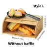 Premium Bamboo Bread Box, Bread Storage And Organizer, Organizer For Kitchen Countertop 3