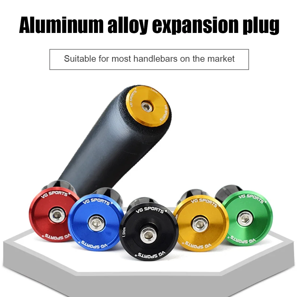 Bicycle Handlebar Grips Accessories Handlebar Cap End Plugs MTB Bike Handlebar Stopper Bar End Plug Mountain Grip End Cap Cycling
