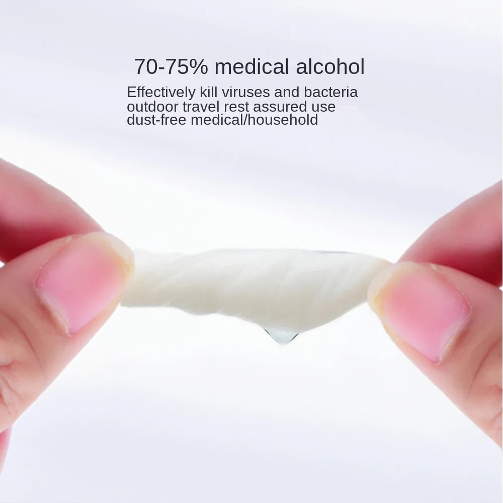 Disposable Alcohol Cotton Pads Car Detailing Wash Towel Alcohol Disinfection Wipes Large Screen Glasses Cleaning Cotton 200PCs
