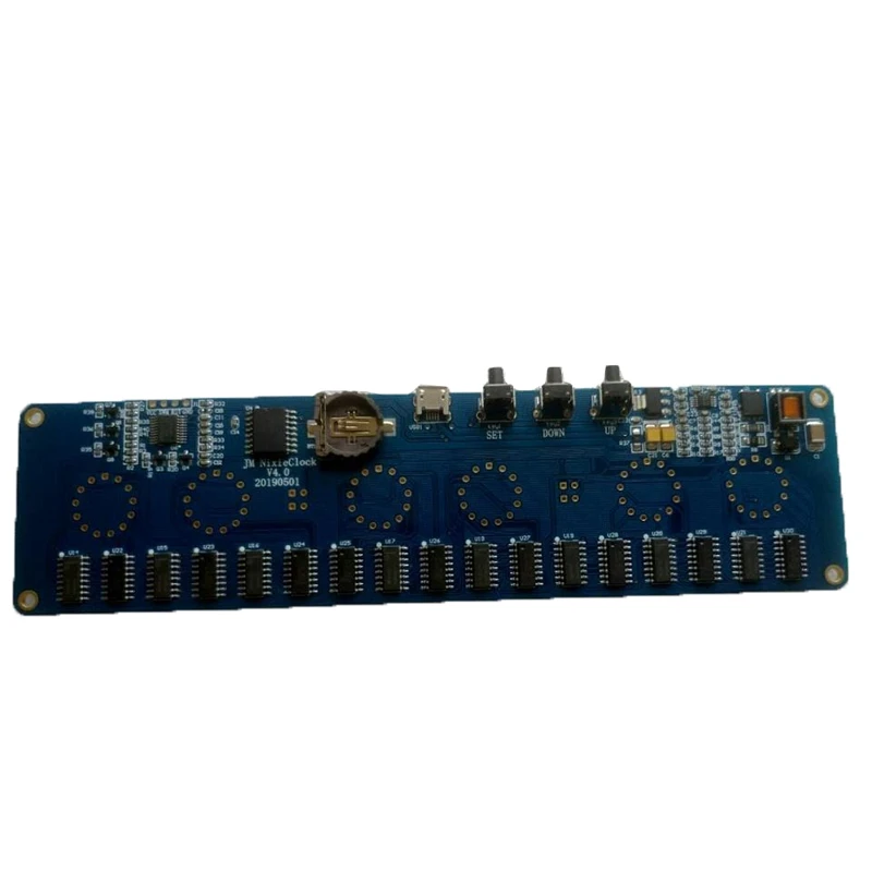 HOT-DIY In14 In4 Nixie Tube Clock Digital LED Clock Gift Circuit Board Kit PCBA No Tubes pcb board