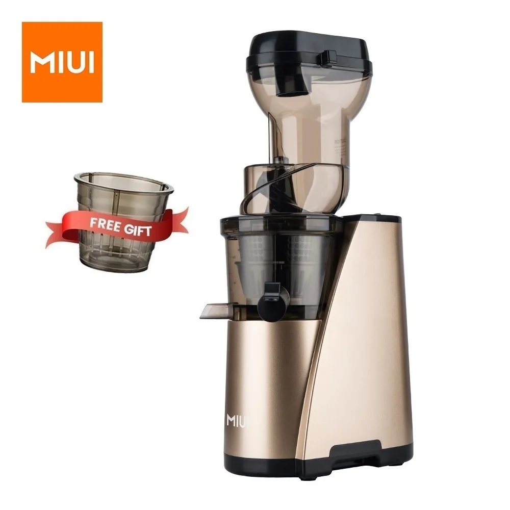 MIUI Slow Juicer 7Lv Screw Cold Press Juice Extractor Easy to Clean Filter Free Patented Large