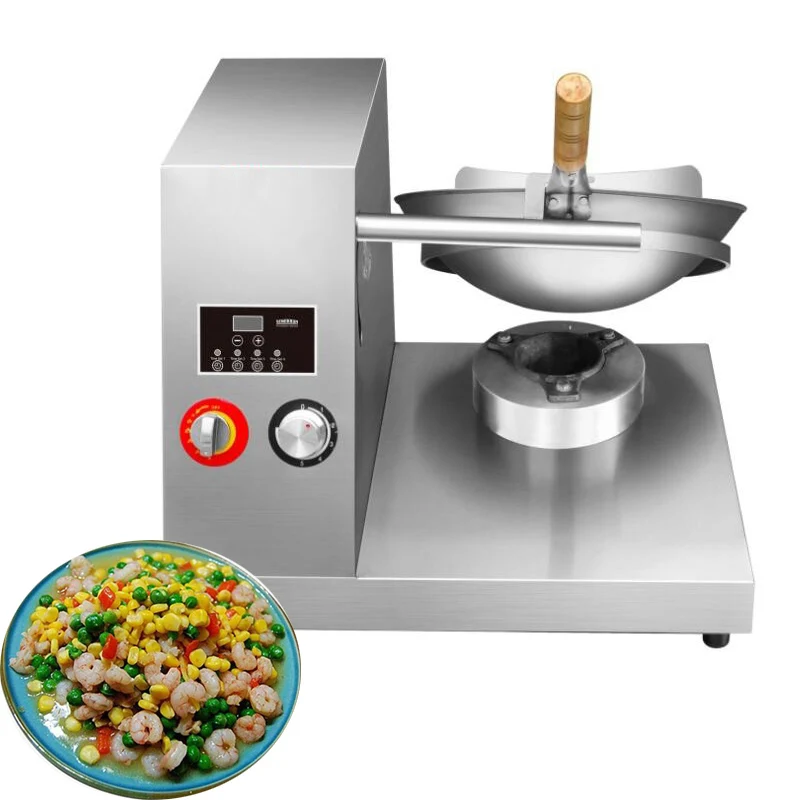 

Hot Gas Version Electric Rice Machine Commercial Robot Chef Automatic Stir-fry Machine 220V
