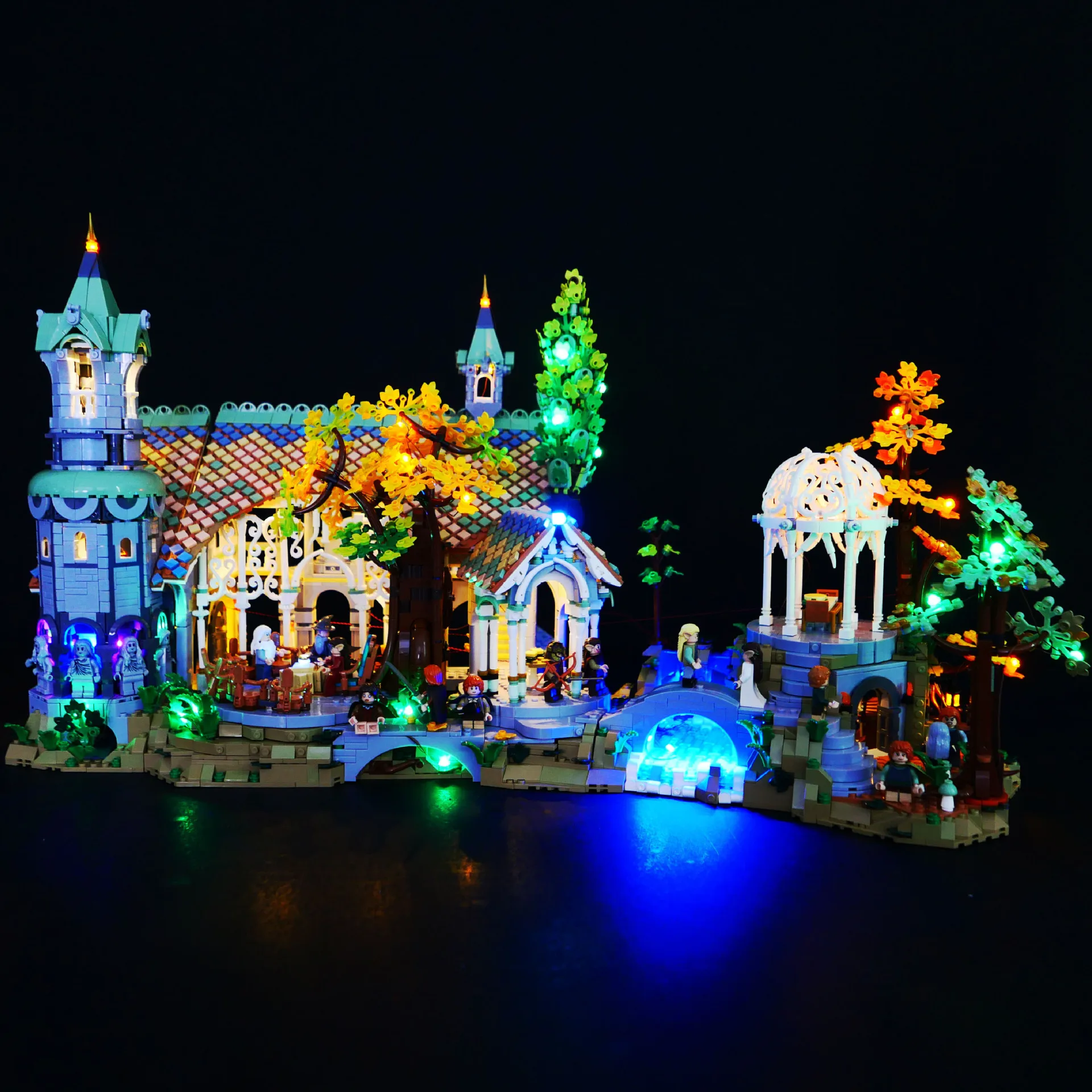 

Led Light Kit For Rivendell 10316 Lord of the Rings Building Blocks (only Lighting included No Bricks)