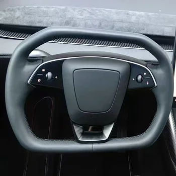 Copertura per Volante in Stile 3D Fai-da-Te per Tesla Cybertruck 2023-2025, Accessori Interni per Volante Cybertruck
